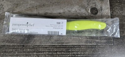 Pampered Chef Kitchen Coated Utility Knife Green #1508 NIP Sealed