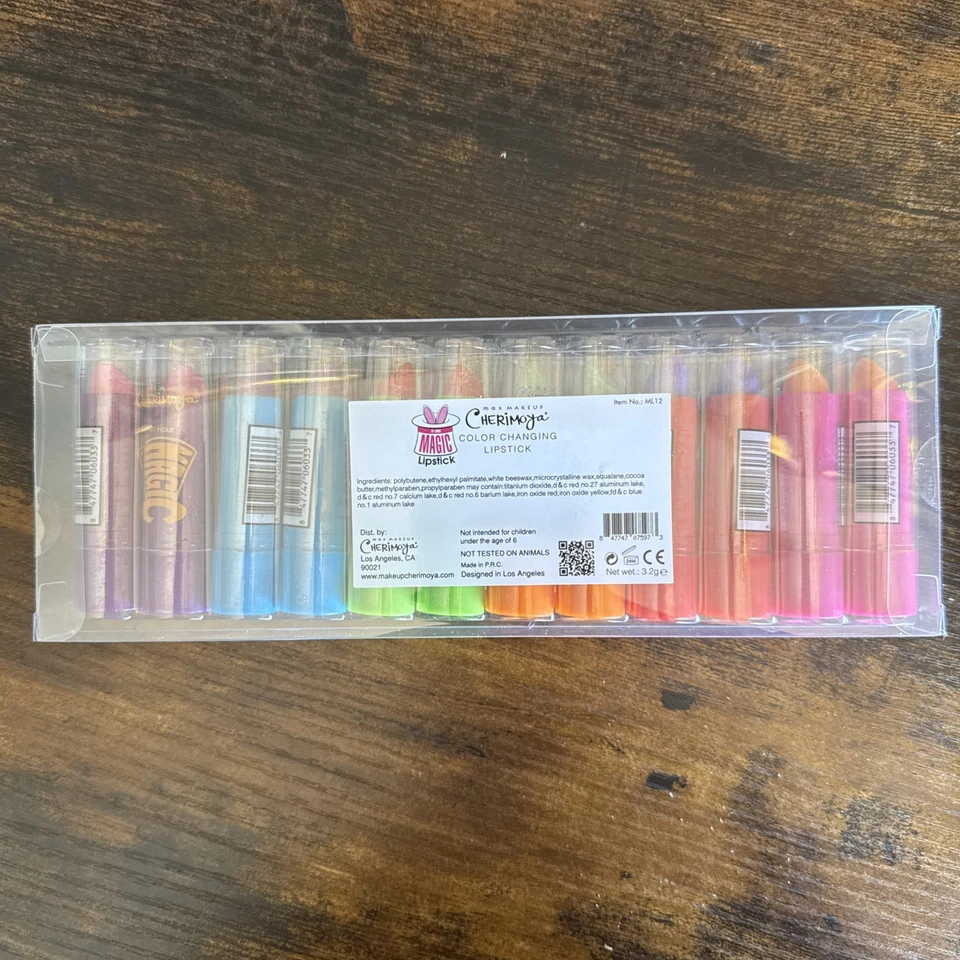 12 PCS Cherimoya Changing Magic Lipstick Lasting Colors Aloe Vera US SELLER - Image 2 of 4