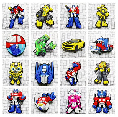 Transformers Arcee Bumblebee Optimus Jibbitz Stil Schuh Charms Kaufen Sie 5+ Kostenloser Versand