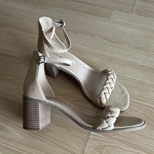 Lucky Brand Sertini Leather Ankle Strap Heels Women’s 12M