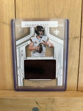 Panini 2024 National Treasures Framed Fabric Derek Carr #FF-DCR /49 Saints