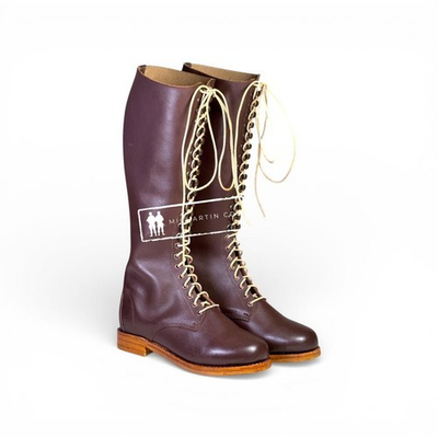 #ad WWI AMERICAN AEF U.S. ARMY OFFICER’S HIGH LEATHER FIELD BOOTS ALL SIZES $144.99