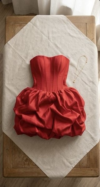 Women Dress Red 36