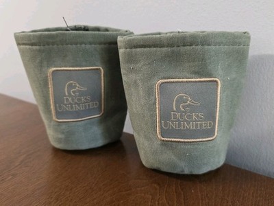 Ducks Unlimited Canvas Lot of 2 Beer Soda Pop Can Coozies Koozie