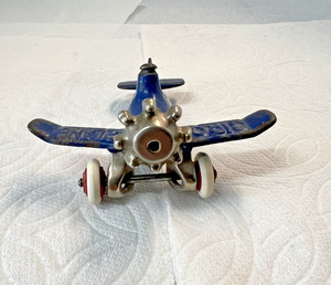 Hubley Giro Plane Cast Iron Vintage 1930's  Airplane Toy  for parts