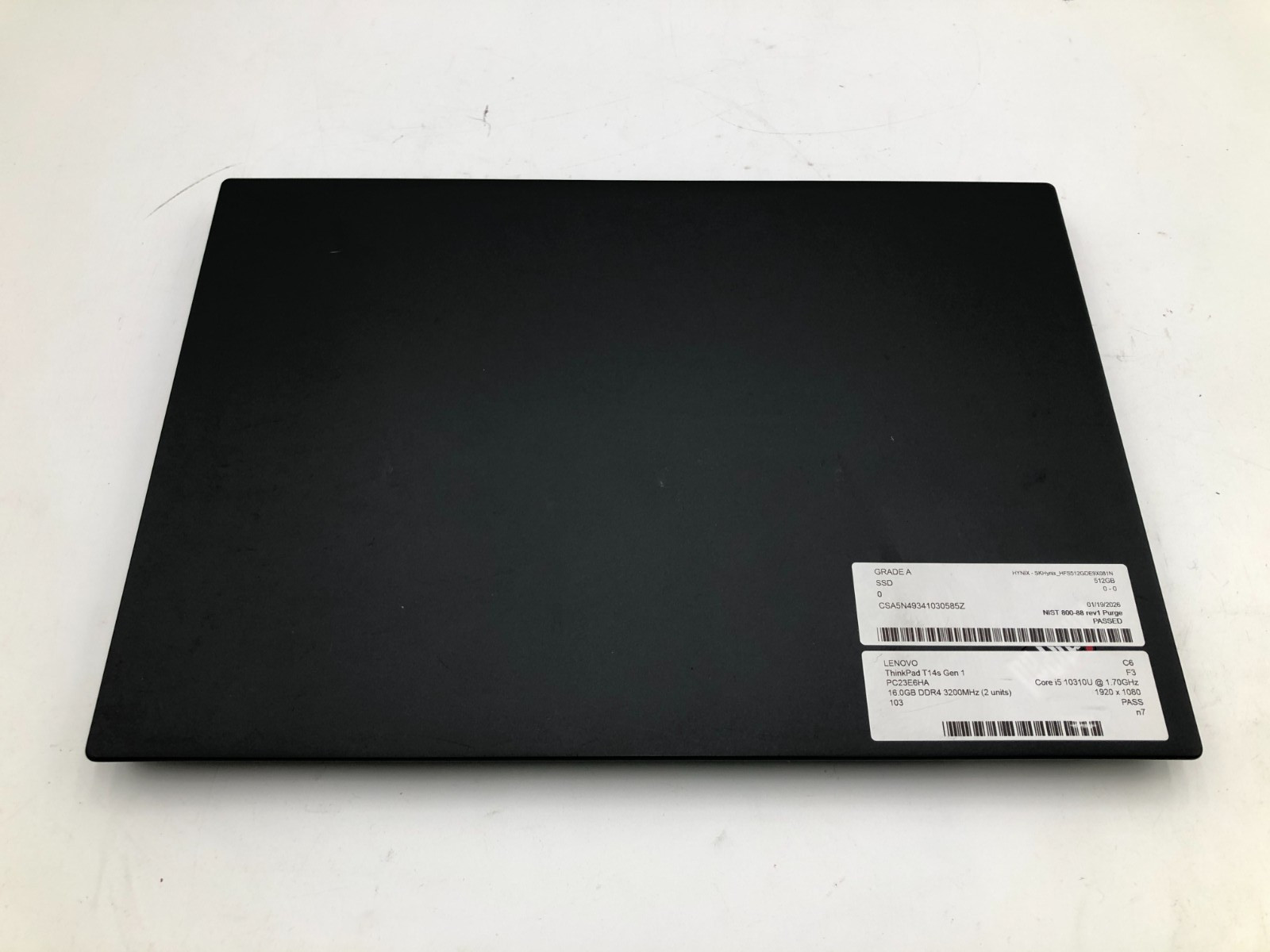 Lenovo ThinkPad T14s, 13.9-Inch Laptop, with Intel i5-10310U, 512 GB SSD (Solid State Drive), Windows 11 Pro