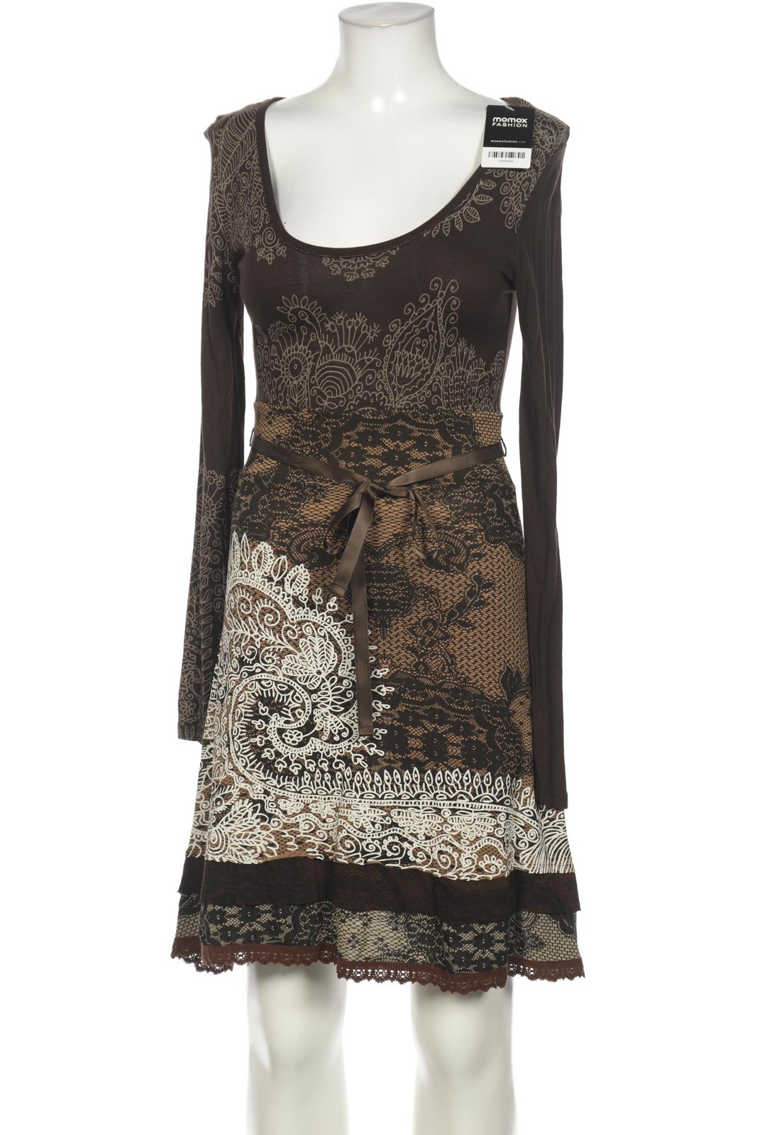 Desigual Kleid Damen Dress Damenkleid Gr. M Braun #i1tn555