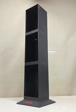 Laserline 48+ CD Storage Tower Rack Stand Black Plastic Organizer Vintage