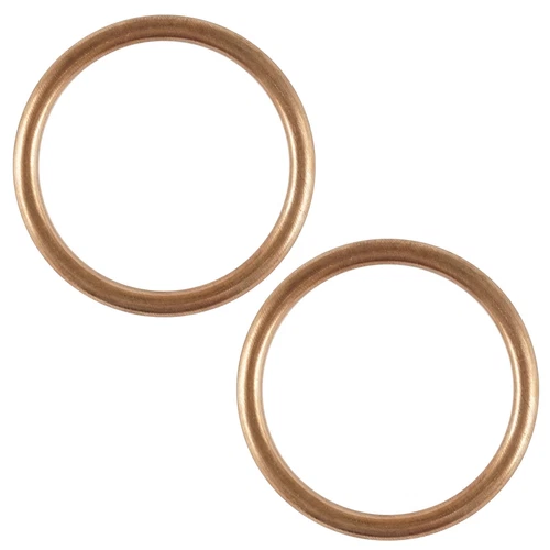 2 Exhaust Pipe Gaskets for Honda ATC350X 1985 1986 - Imagen 3 de 7