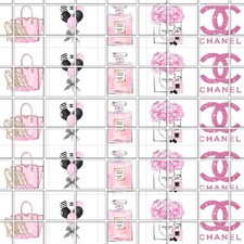 Coco Chanel Waterslide Finger Nail Decals Set Of 50 Instructions Bonus