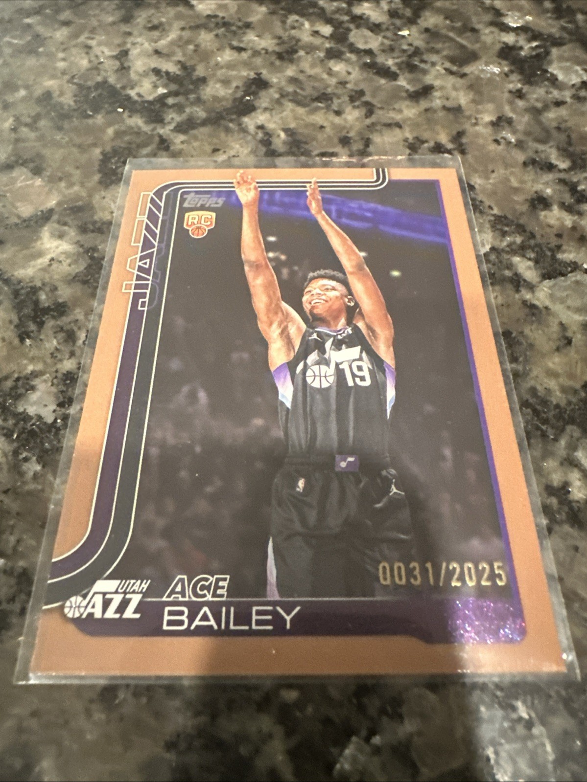 2025-26 Topps - Ace Bailey #205 Gold /2025 (RC)