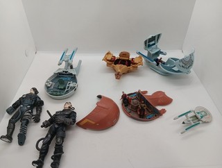 Star Trek Micro Machines Lot. Ships Action Figures And More