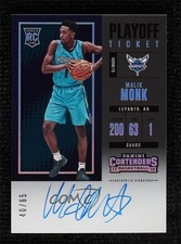2017-18 Panini Contenders Rookie Playoff Ticket 40/65 Malik Monk #111 Auto 6ed