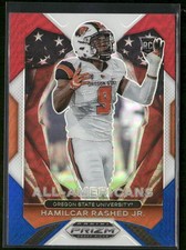 2021 Panini Prizm Draft Picks #189 Hamilcar Rashed Jr. Red White and Blue