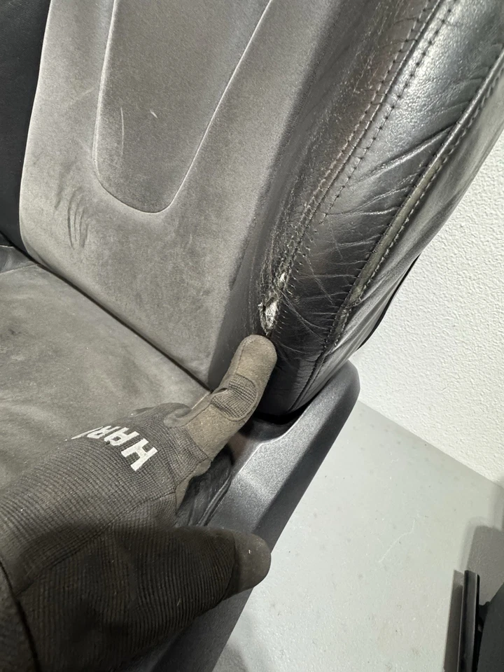 Пара передних кожаных сидений Audi TT 2008 MK2 8J Quattro Coupe от оригинального производителя подлинные - Изображение 4 из 4