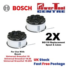 Strimmer Spool for Bosch Universal GrassCut 18 18-26 18-260 Trimmer Fast Post x2