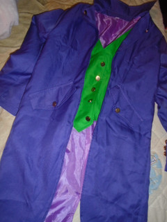 The Joker from Batman Fancy Dress Jacket and Mouth Mask