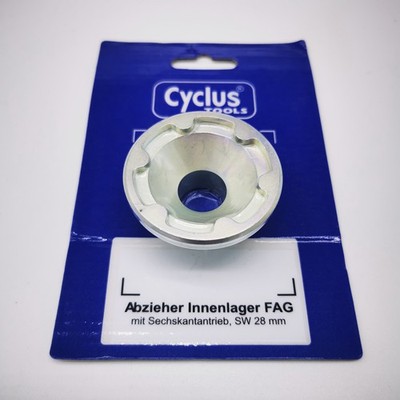 CYCLUS TOOLS Innenlager Abzieher für FAG Tretlager | SW 28 Sechskant Abzieher