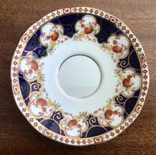 Antique Gaudy Welsh Snack or Bread Plate