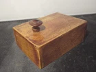 Antique 19th century music box square wood box  Arts and craft Sweden Swedish