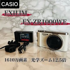 Casio EXILIM EX-ZR1000WE 16.1MP Compact Camera 12.5x Zoom Used From Japan
