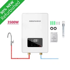 3.5kW Tankless Water Heater Electric 120V Kitchen Bathroom Touch Control Compact