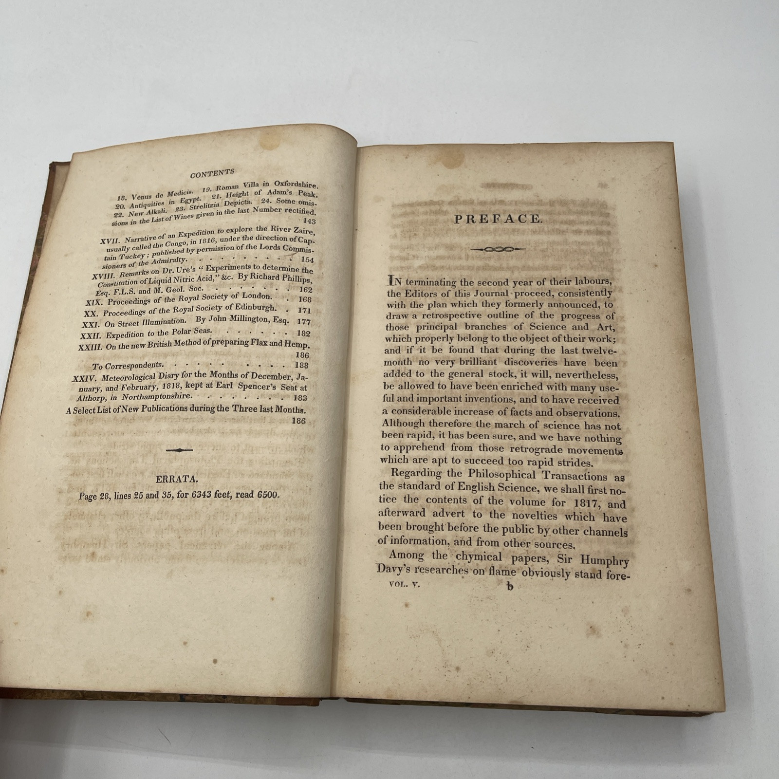 The Journal Of Science And The Arts IX Royal Institution 1818 Volume 5