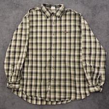 carhartt shirt button up men's plaid size XL Long sleeve pocket casual workwear