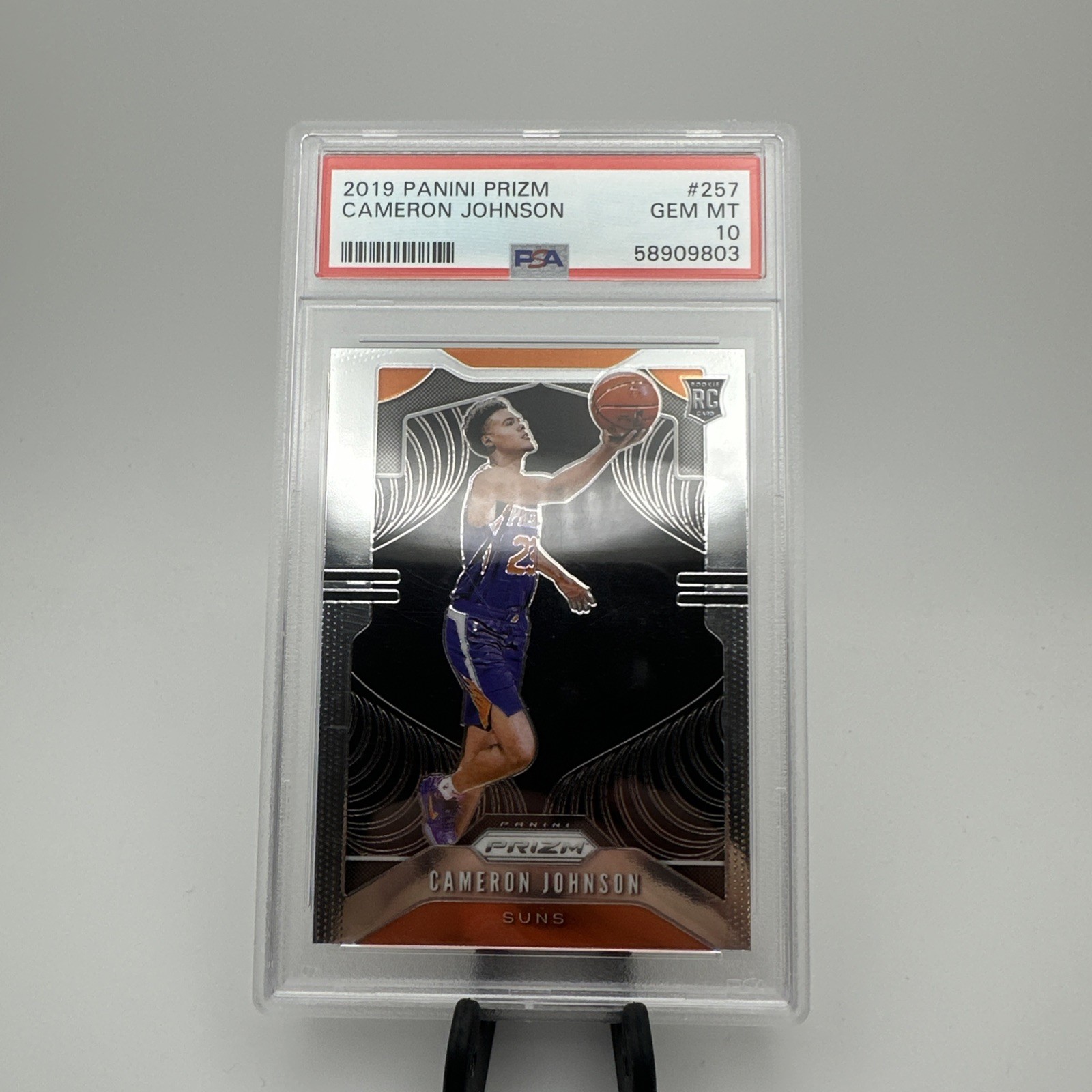 2019-20 Panini Prizm - Rookie Cameron Johnson #257 Facing Right (RC) PSA 10
