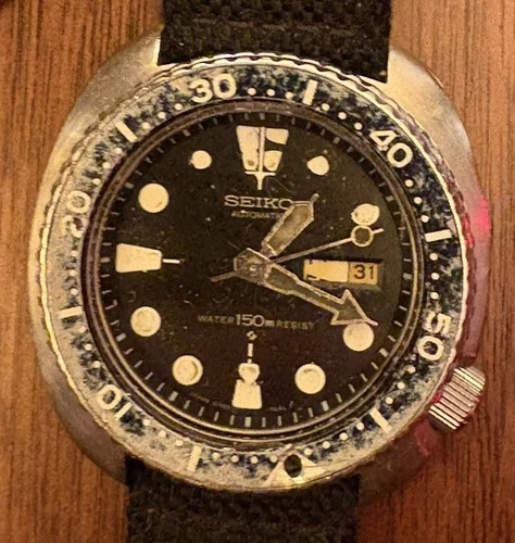 Vintage 1984 Seiko Automatic Turtle 3rd Diver 6309-7040 Japan Suwa Dial 4 Repair