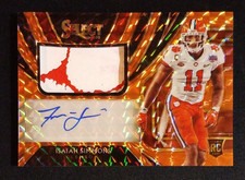 2020 Chronicles Draft Picks Isaiah Simmons RC Patch Auto Orange /15 NM-MINT++