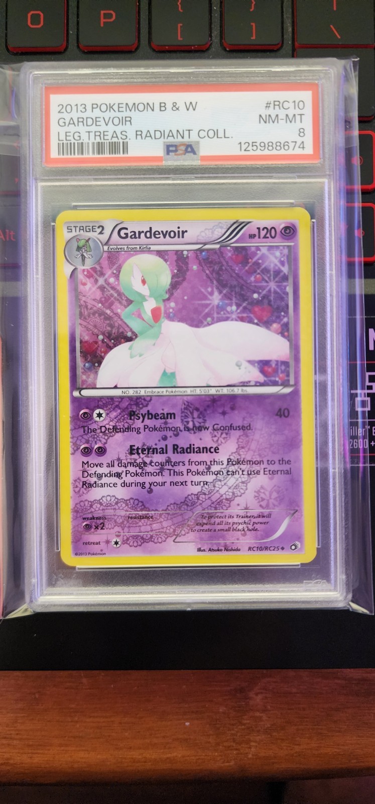 Pokemon TCG PSA 8 Graded Gardevoir Radiant Collection from Legendary Treasures!
