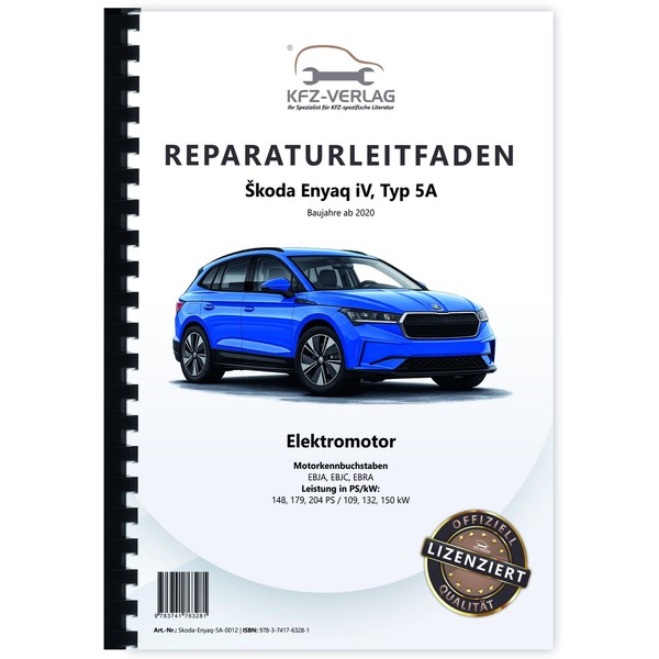 Skoda Enyaq Typ 5A Ab 2020 Elektromotor Elektroantrieb Werkstatthandbuch-image