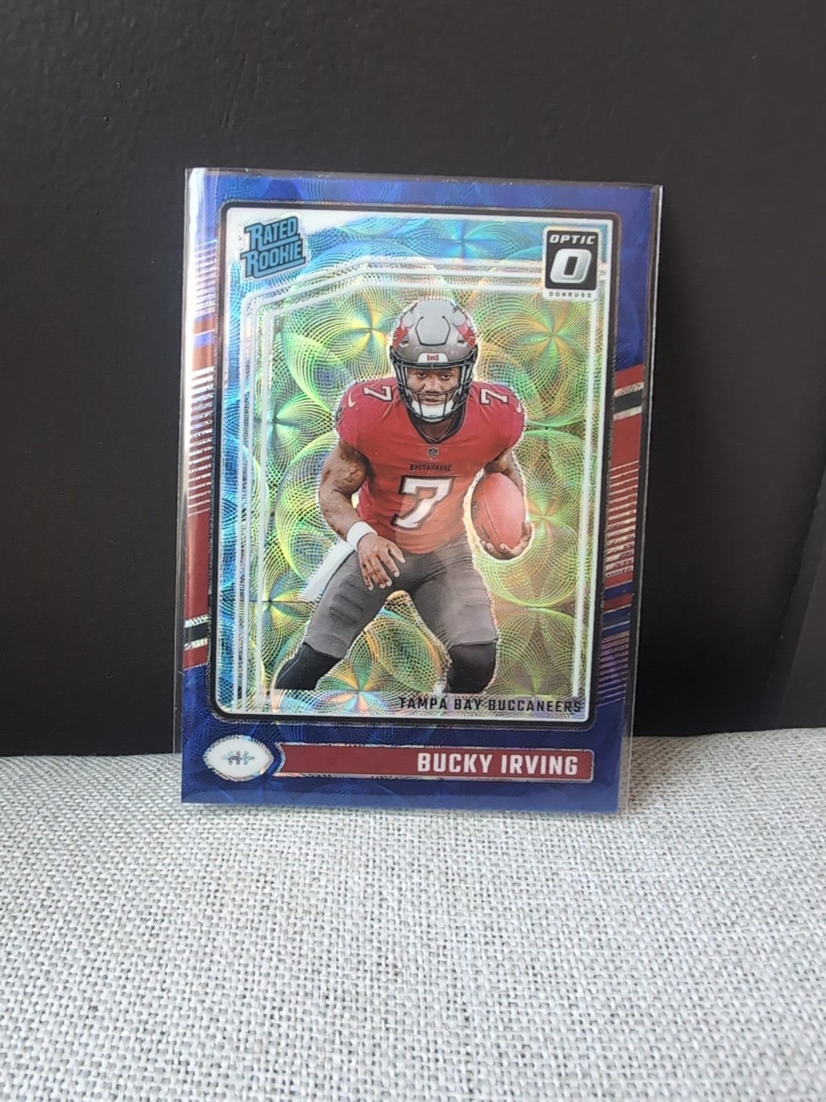 2024 Panini Donruss Optic - Rated Rookie Bucky Irving #216 Blue Scope Prizm (RC)