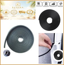 Flexible PVC Edge Trim Black 65FT Rubber U Channel 1/16 to 1/8 Inch Push On