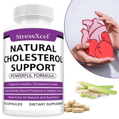 Cholesterol Supplement Support Circulation,Natural Ingredient,30/60/120 Capsules