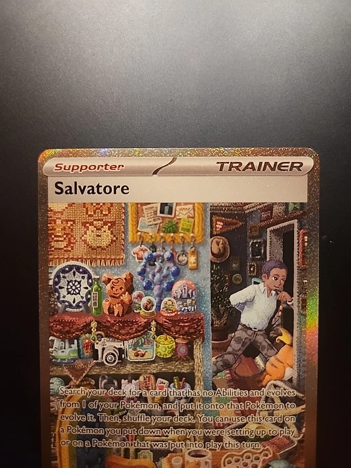 Salvatore 212/162 Pokemon TCG SV05: Temporal Forces Special Illustration Rare  - Image 3 of 4