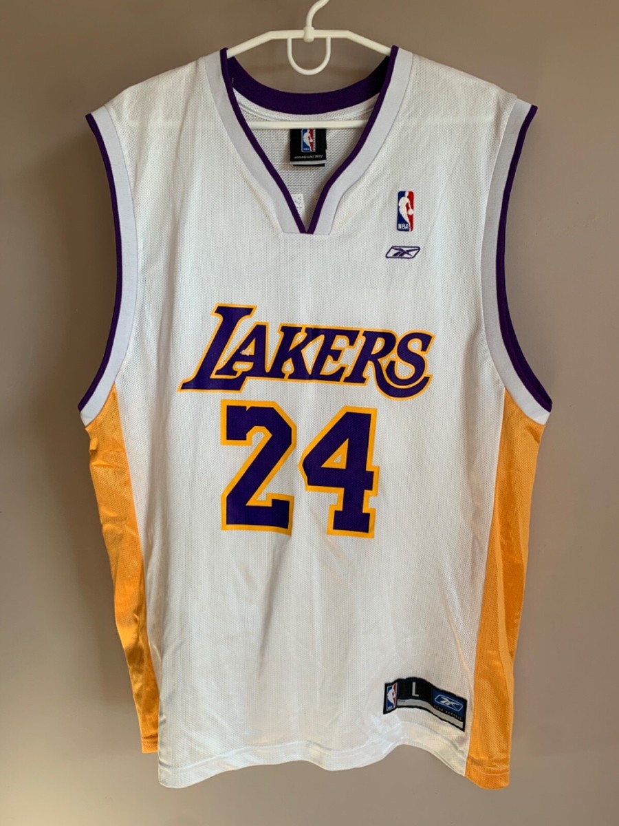 Los Angeles Lakers Basketball Jersey Reebok NBA Size L KOBE BRYANT