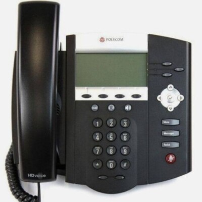Case (5) Polycom SoundPoint IP 450 POE (2200-12450-025) Phones IP 450 3-Line IP