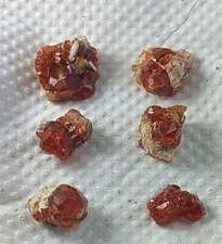 76.60 CT Super Luster Hessonite Garnet Crystal Cluster From Pakistan