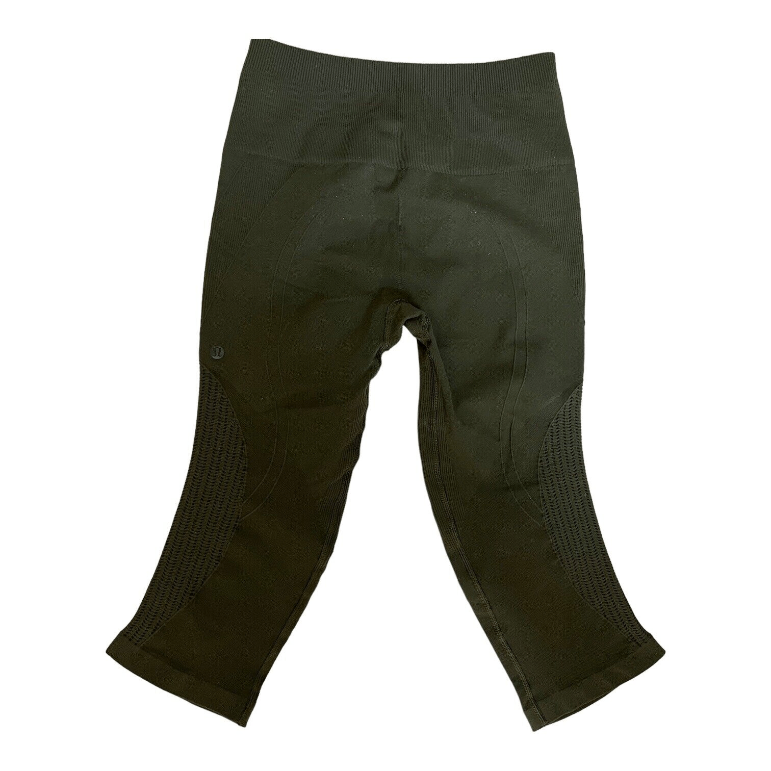 Lululemon Women's Green Capri Crop Athletic Yoga Workout Leggings Sz. 6