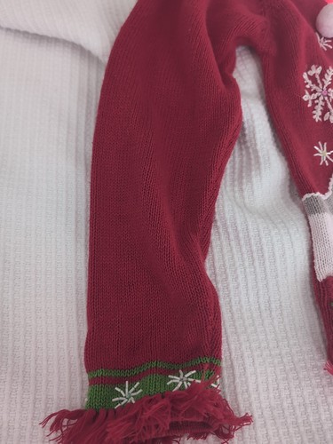 Girls Vintage Tiara Snowman Sweater Size 16 - Picture 3 of 7