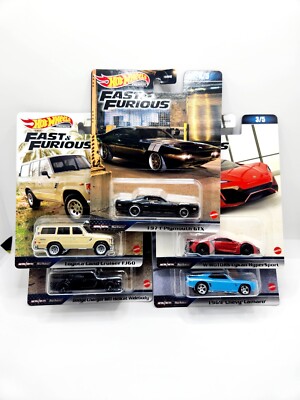 Hot Wheels 2023 Fast & Furious B Case Set of 5 Cars [In