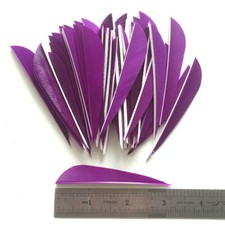 50PCS 3inch Purple Parabolic Vanes Fletches Feathers Fletching RW LW