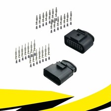 Buchse + Stecker 14-polig Reparatursatz 6X0973717 6X0973817 für VW AUDI MT Crimp