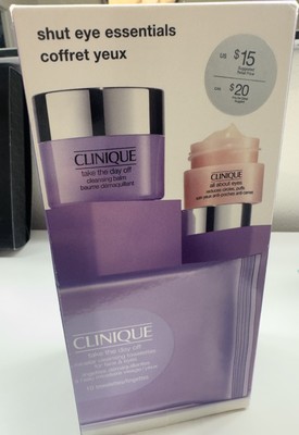 Clinique Skincare Shut Eye Essentials 3 pc Set - New - Gift 