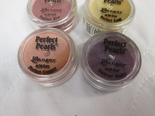 Inkylicious 8 Ink Dusters Brushes on Stand & 4 Perfect Pearls Compounds - Unused - Picture 6 of 6