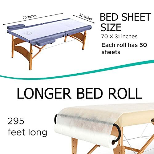Karlash Disposable Non Woven Bed Sheet Roll Massage table paper roll