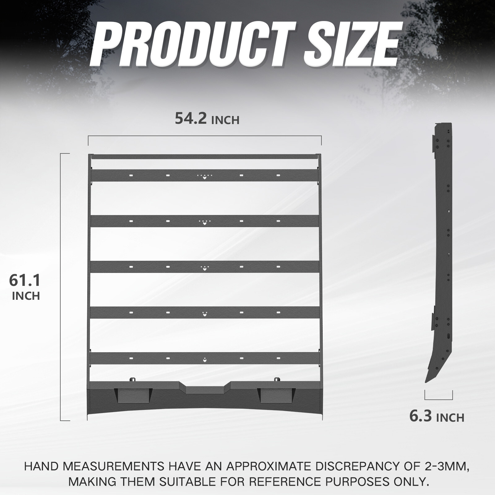 For 2009-2014 Ford F-150 & Raptor SuperCrew Cab Roof Rack Cargo Basket Luggage 