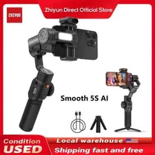 Zhiyun Smooth 5S AI 3-Axis Gimbal Stabilizer for Smartphone iPhone-Samsung